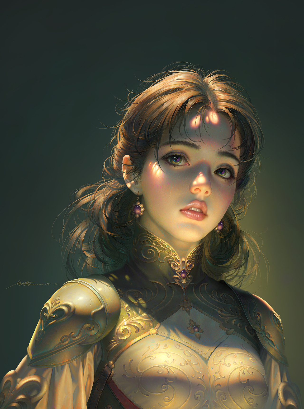女子肖像（图ZMzUzNDU4NjE2） - 商业插画 - 站酷设计师唐月辉cg插图原创素材 - 站酷ZCOOL
