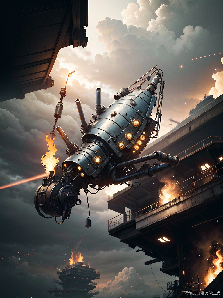 AI未来废土风机械甲虫