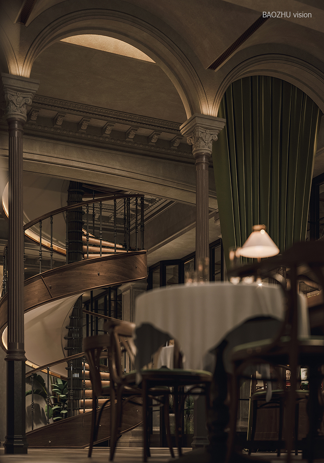 無二酒店效果图方案（图ZMzQxNTc1MTgw） - 酒店餐饮设计 - 站酷设计师宝猪GZC原创素材 - 站酷ZCOOL