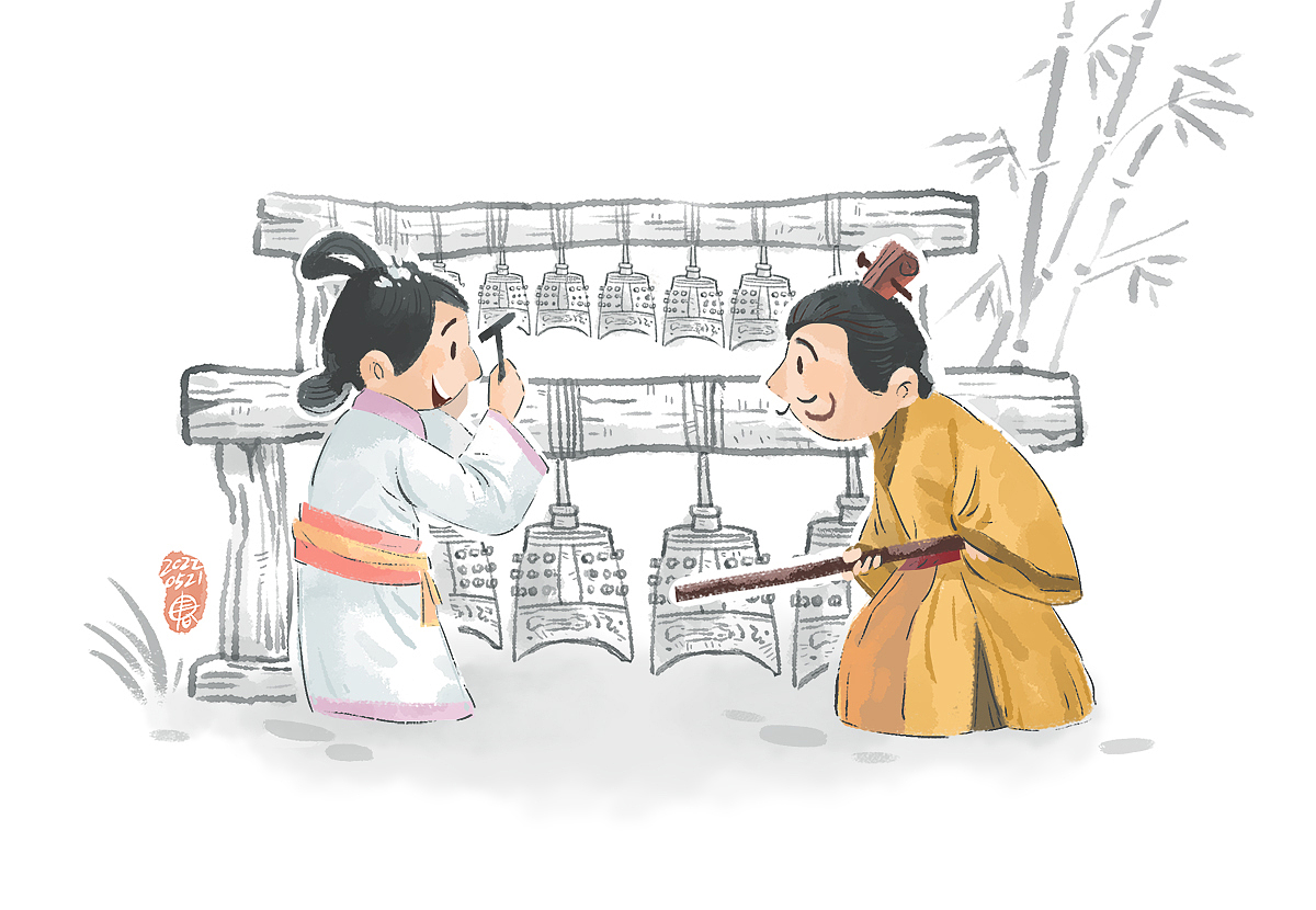 四月乐器打卡（图ZMzAzMTQ2NTQ0） - 儿童插画 - 站酷设计师我是春光原创素材 - 站酷ZCOOL