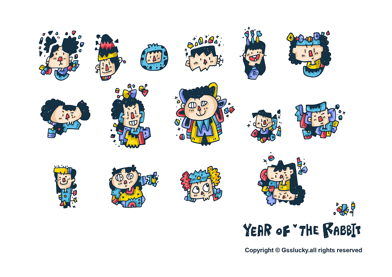 小兔子故事1（圖ZMzE4MzIyODgw） - 藝術(shù)插畫 - 站酷設(shè)計師顧刷刷原創(chuàng)素材 - 站酷ZCOOL