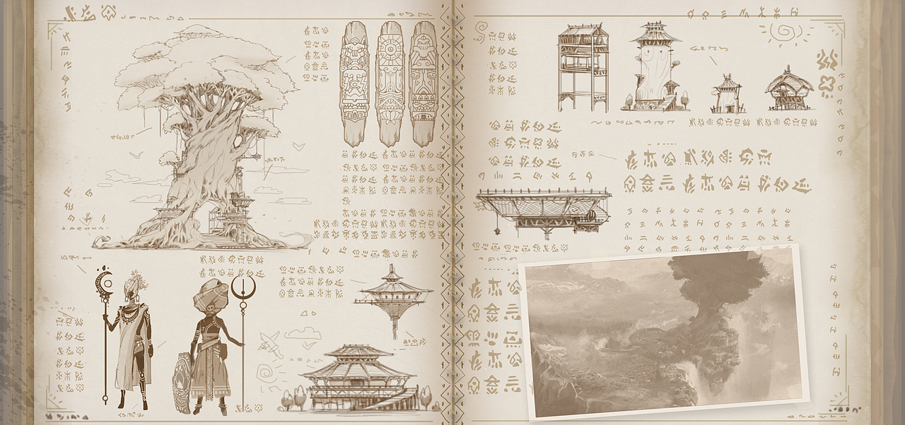 巨树部落（图ZMzI5NzU2MjIw） - 概念设定 - 站酷设计师luoyuliu原创素材 - 站酷ZCOOL
