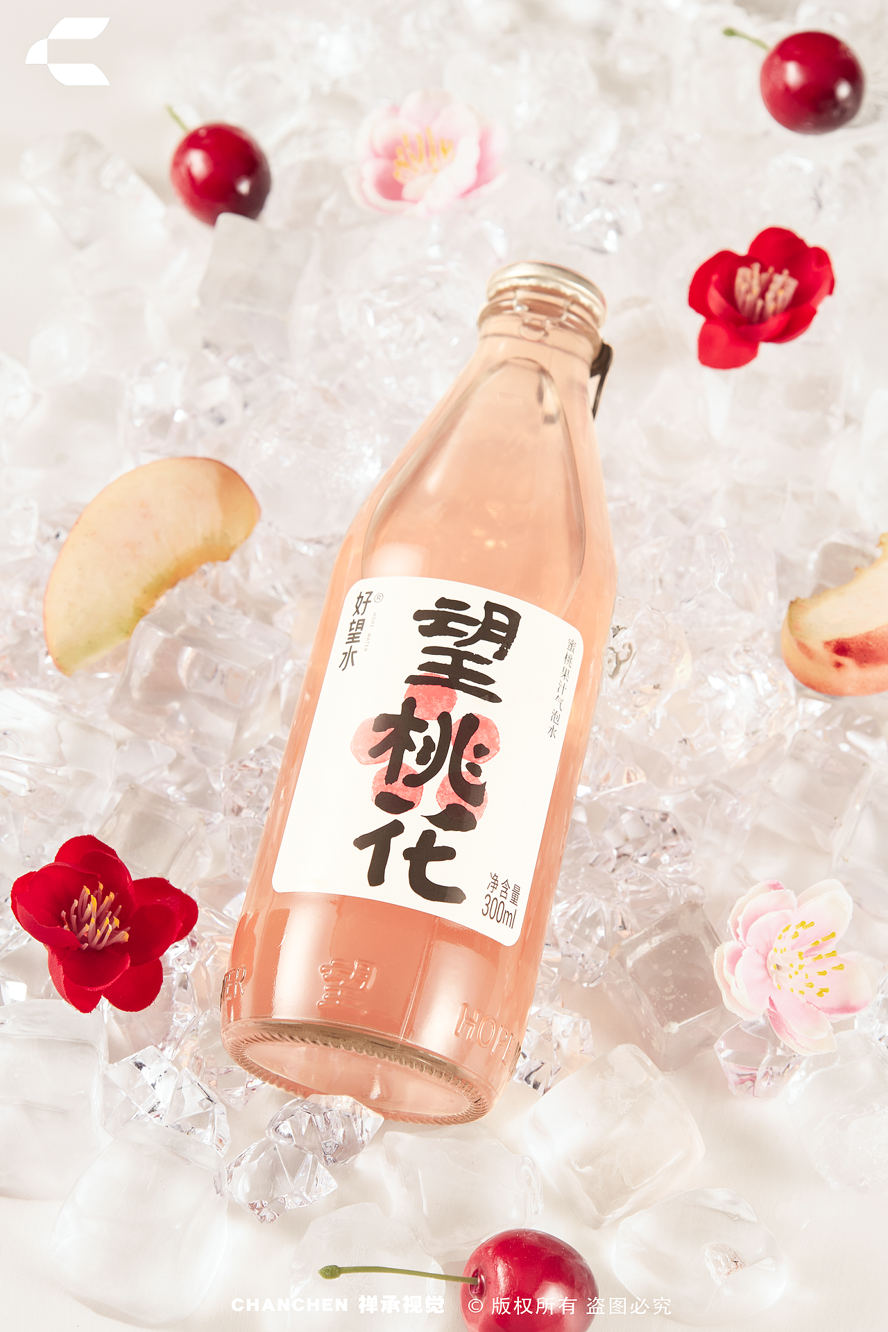 【产品拍摄】望桃花饮品拍摄（图ZMzQ4MzcwNTIw） - 产品摄影 - 站酷设计师禅承广告原创素材 - 站酷ZCOOL