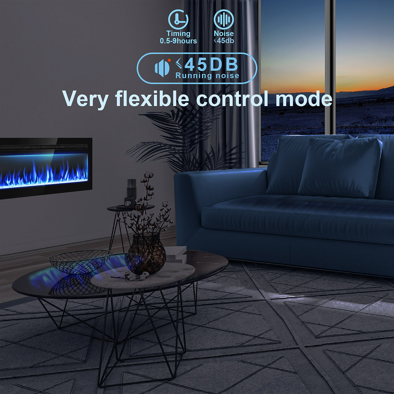 亚马逊电商电壁炉产品主副图套图详情设计