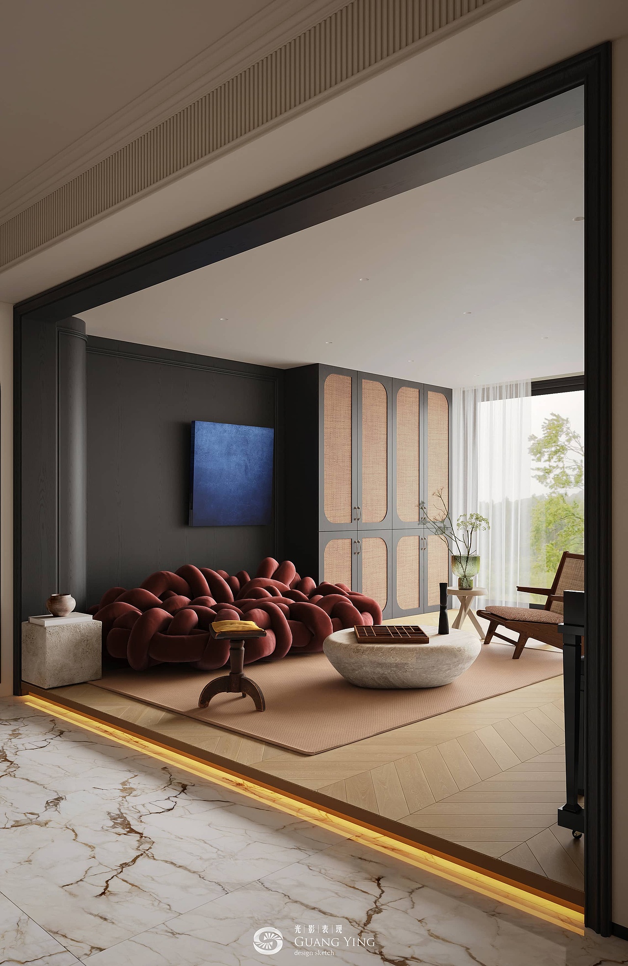 轻法式 | 南风凭留白（图ZMzY5NDc1NzA4） - 家装设计 - 站酷设计师追光表现原创素材 - 站酷ZCOOL