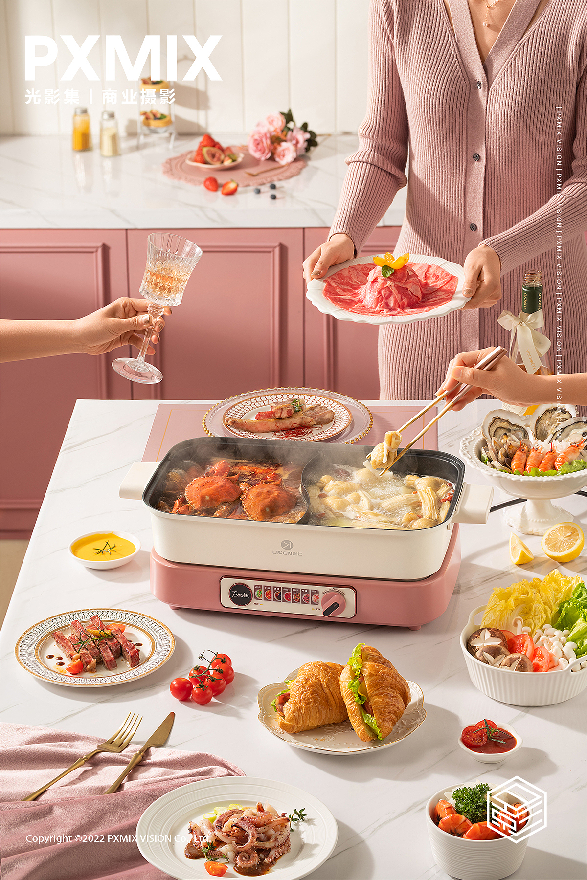 小家电摄影丨利仁 电火锅 x 光影集PXMIX（图ZMzYwNTQ5NzAw） - 产品摄影 - 站酷设计师光影集原创素材 - 站酷ZCOOL