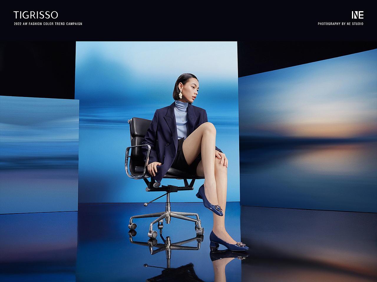 商业形象 | 蹀愫2022AW中国时尚女鞋流行色x新羽广告