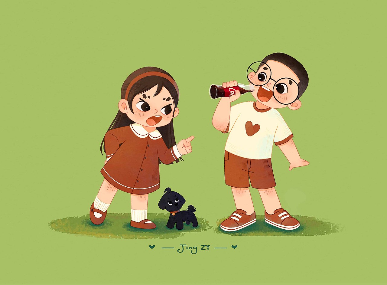 人设IP小合集（图ZMzQ4MDY5ODc2） - 绘本 - 站酷设计师静子插画原创素材 - 站酷ZCOOL