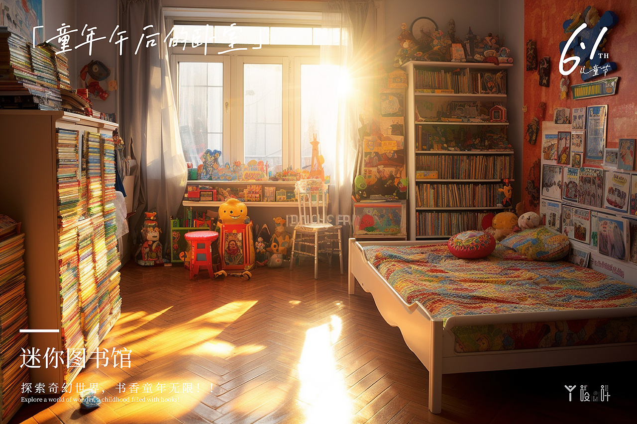 「童年午后的卧室」-人工智能合作出图