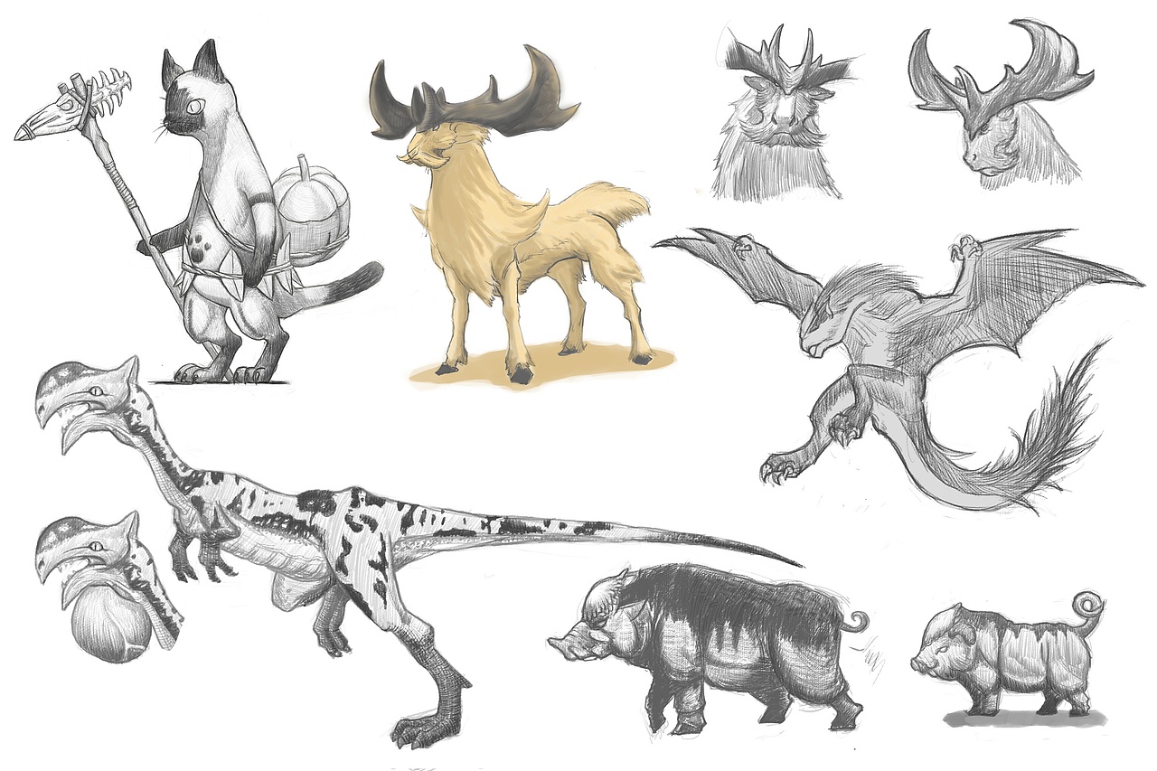 怪物猎人系列（图ZMzUxNTY5MzY4） - 概念设定 - 站酷设计师豹尾壁虎原创素材 - 站酷ZCOOL