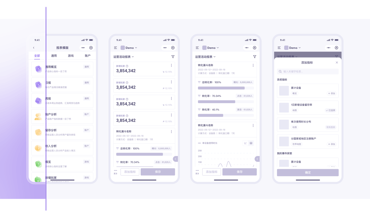 B端-应用统计分析数据平台 PC+小程序