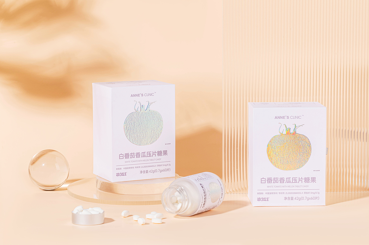 白番茄香瓜压片糖果升级款产品