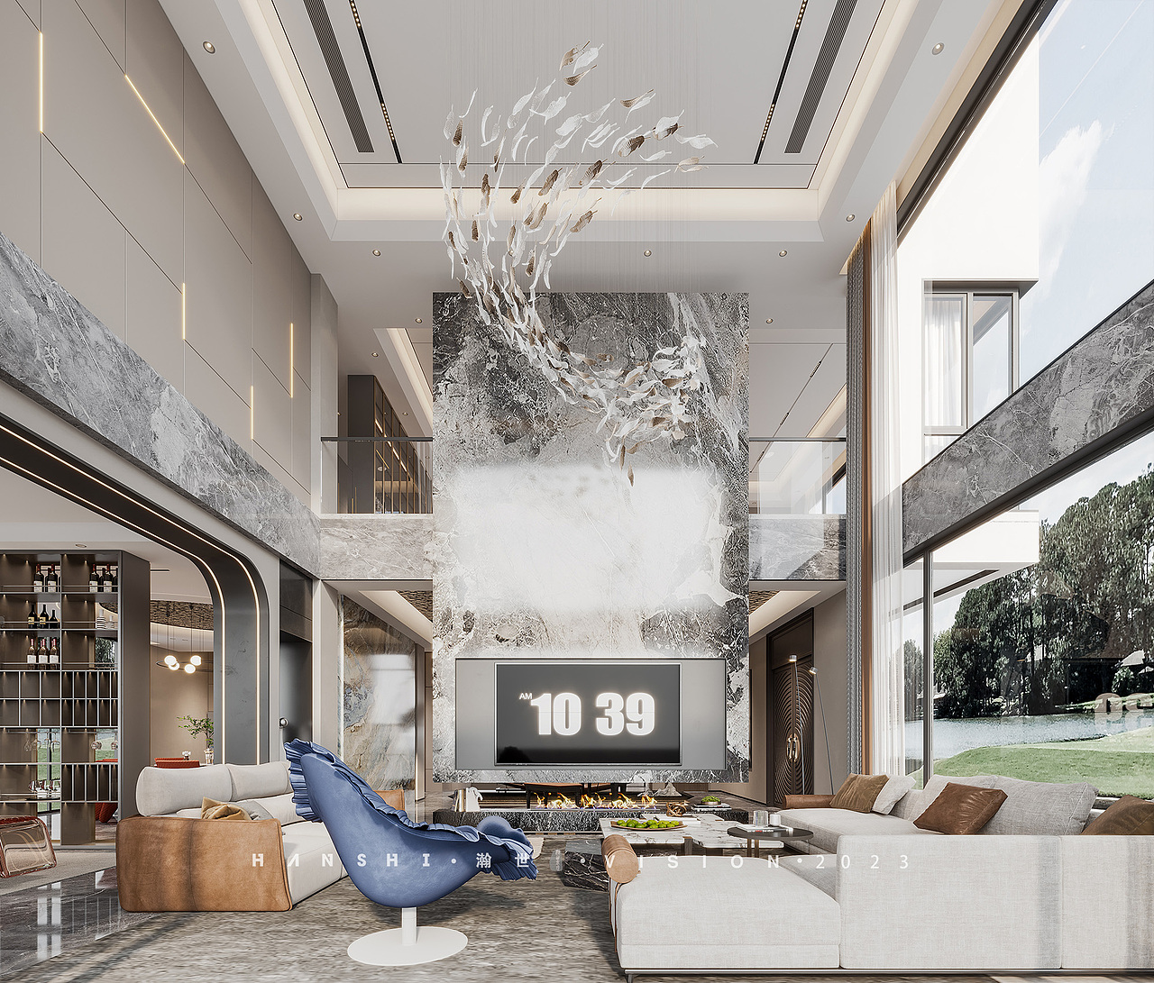现代轻奢别墅一瀚世表现