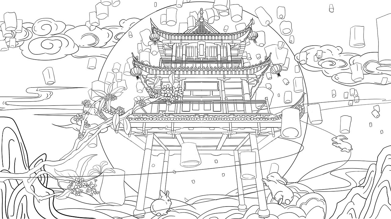 中秋节插画（图ZMzEzNzkwMzIw） - 海报 - 站酷设计师须须儿原创素材 - 站酷ZCOOL