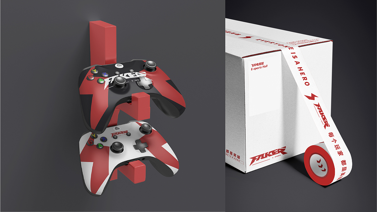 FAKER E-SPORTS 电竞馆标志提案设计（图ZMzE5OTQ4OTE2） - 品牌 - 站酷设计师喜久原创素材 - 站酷ZCOOL