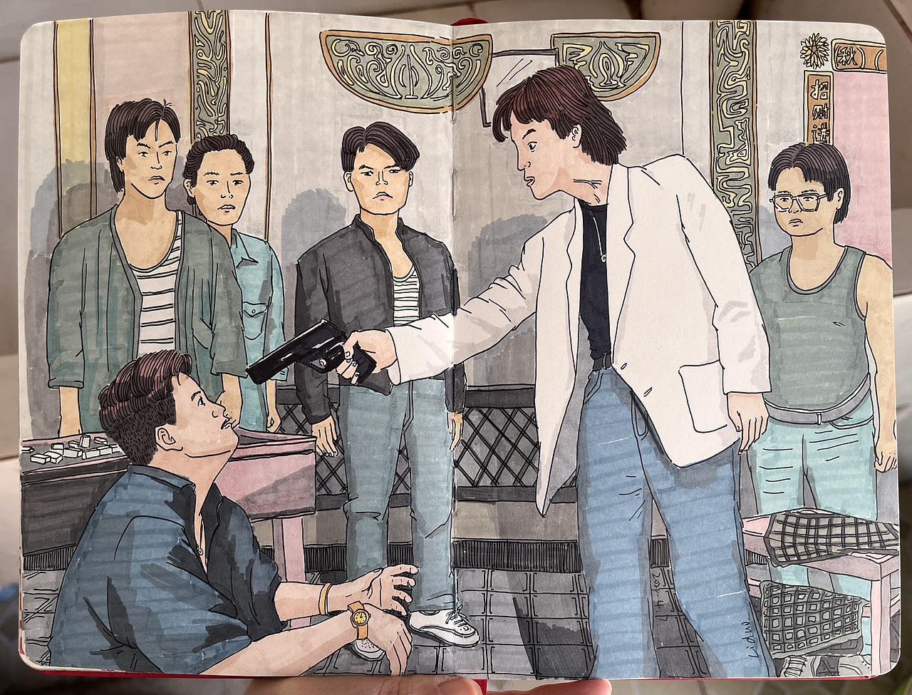 电影名场面之—马克笔绘（图ZMzQxNDQ2NDcy） - 创作习作 - 站酷设计师水漫歌原创素材 - 站酷ZCOOL