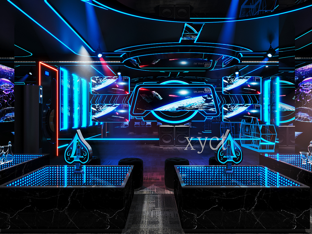 工装//KTV效果图