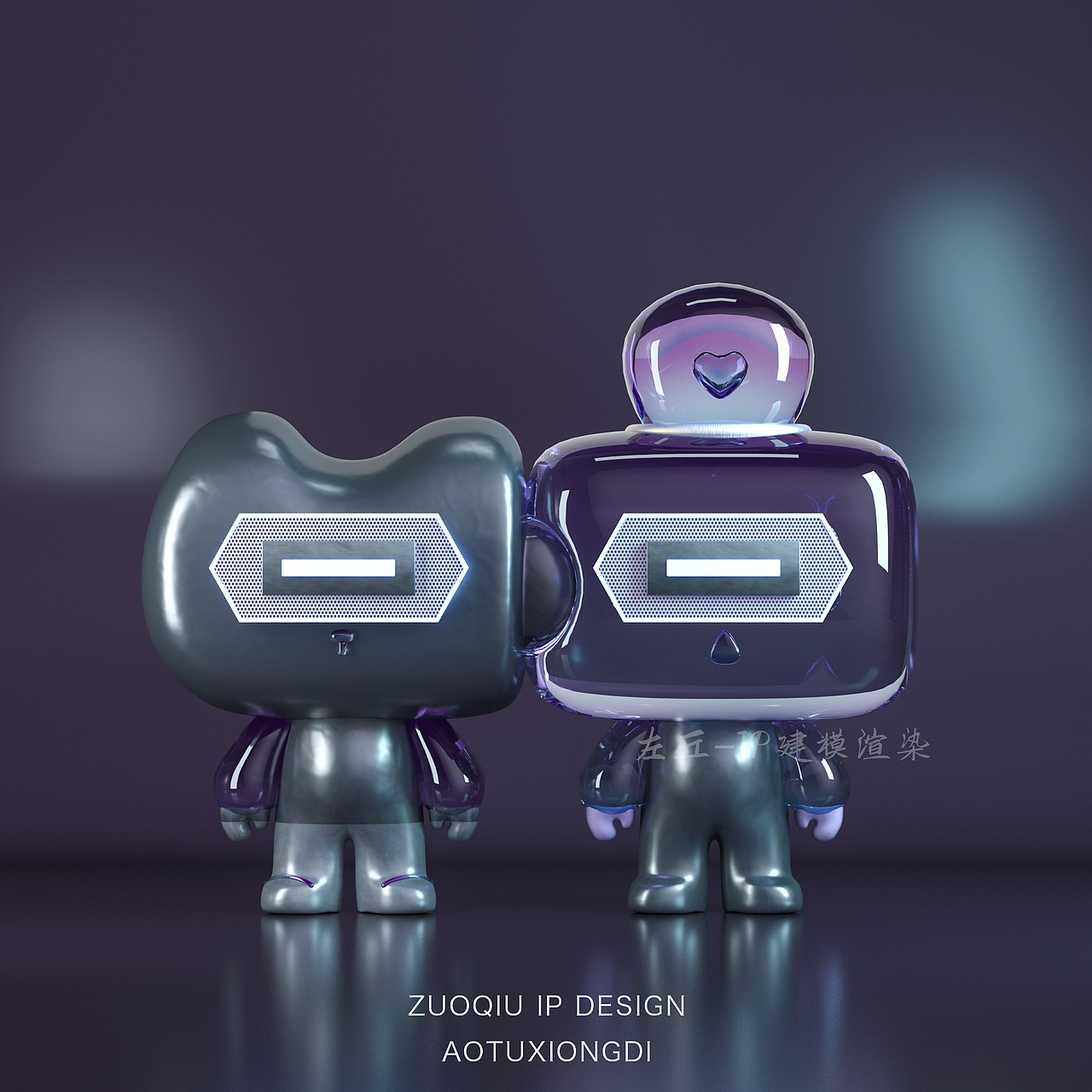 原创潮玩模型-品牌吉祥物凹凸兄弟