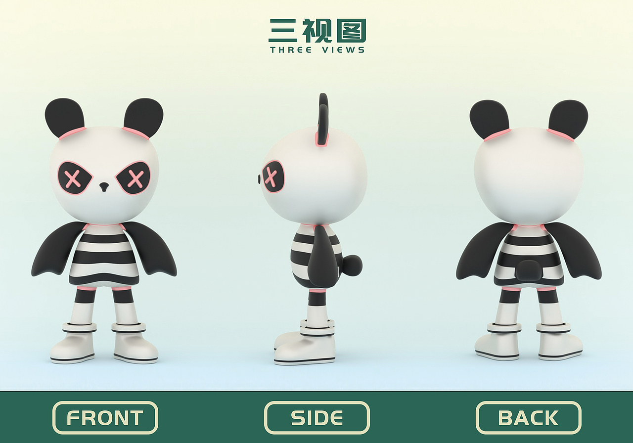 国潮盲盒IP形象设计-墨墨