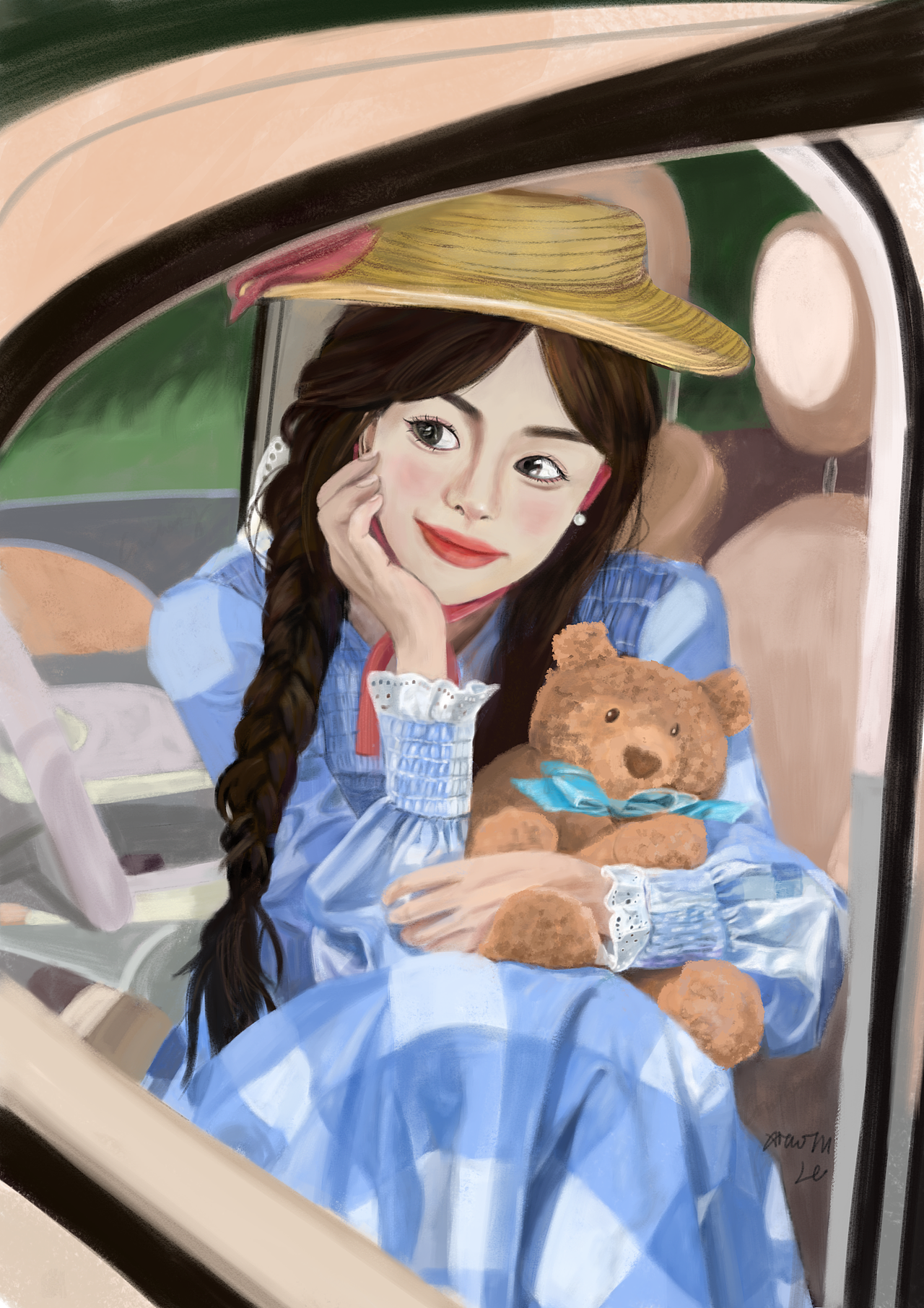 来一组最近的插画