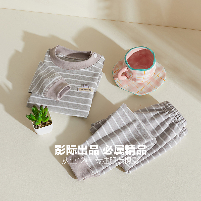 童装平铺场景拍摄组合图造型摆拍