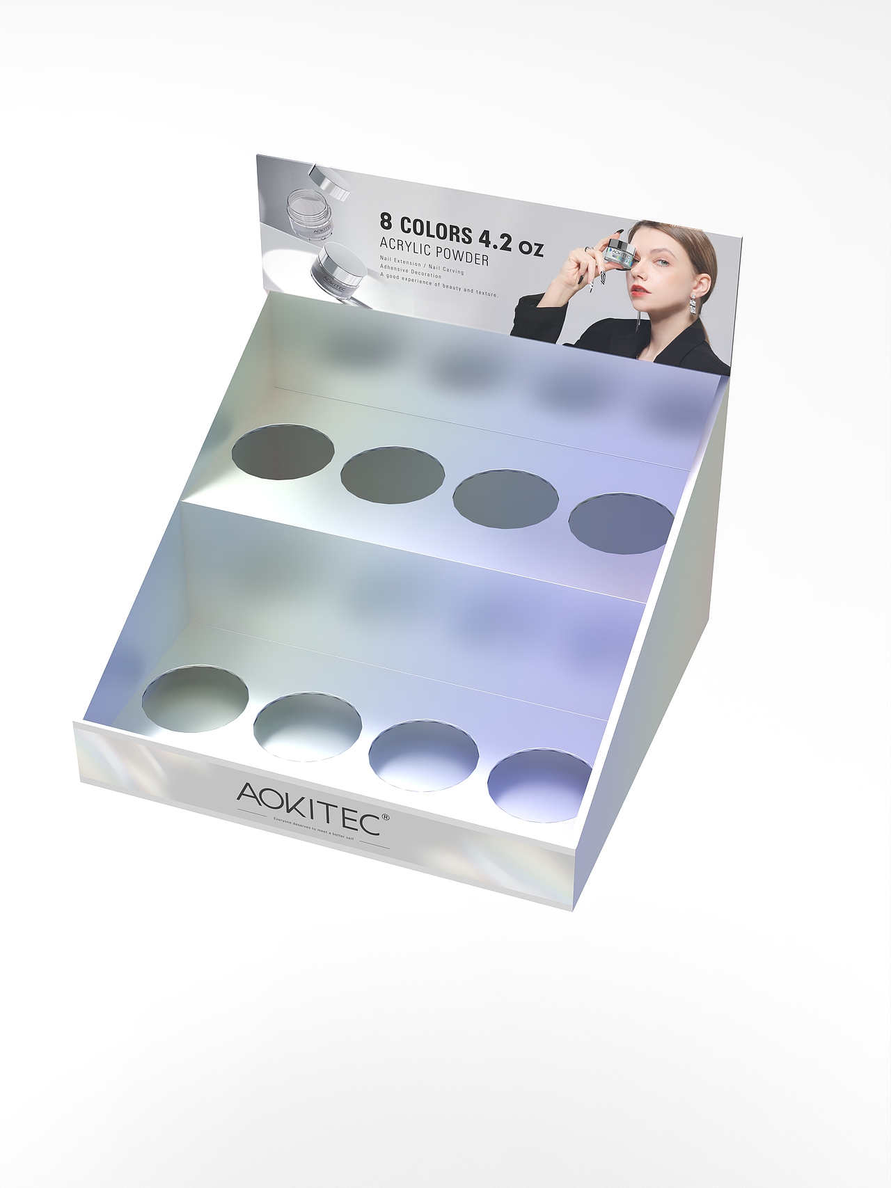 国外超市美甲展台