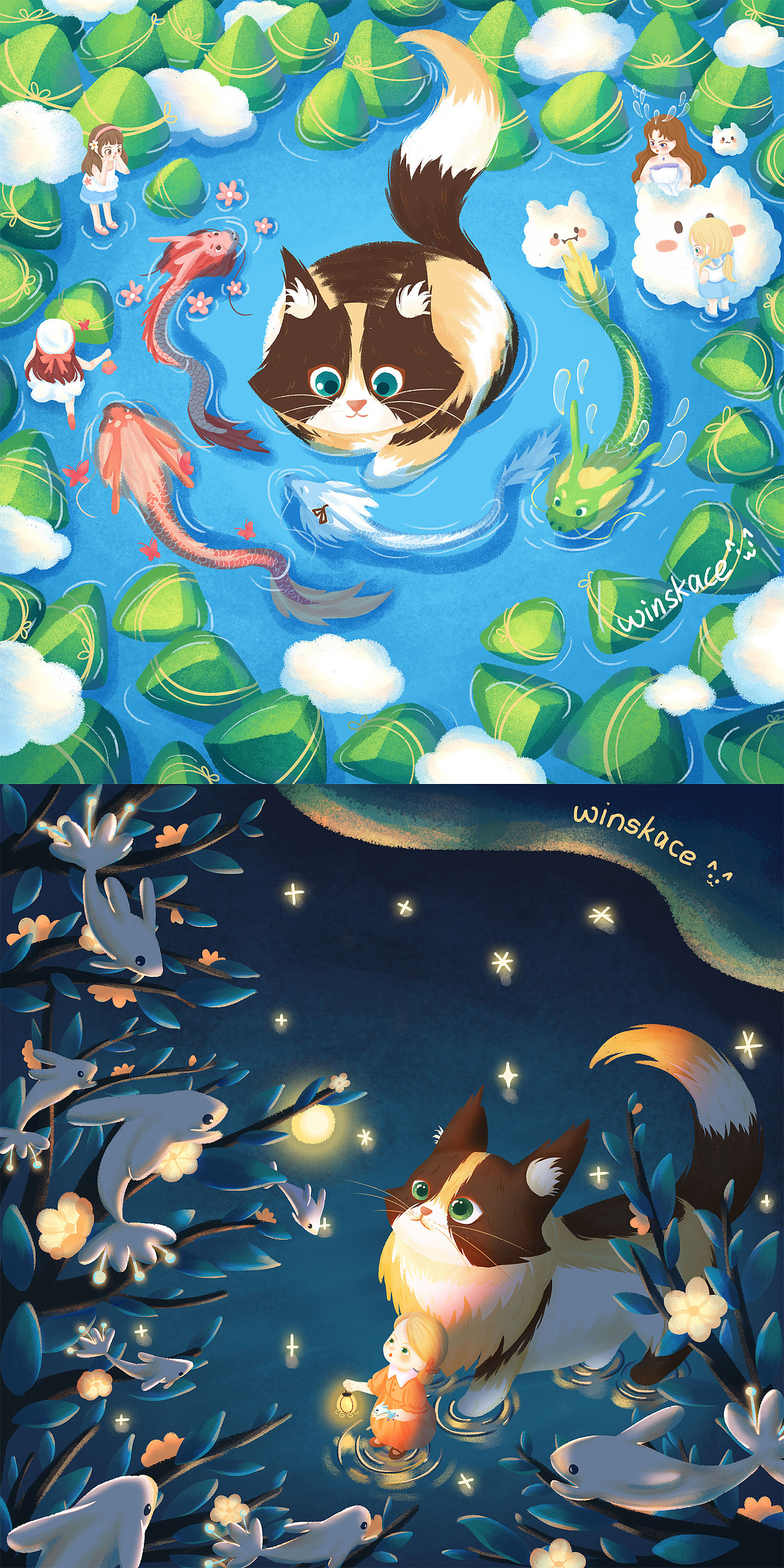 2022插画总结（图ZMzI3MzM2MDAw） - 创作习作 - 站酷设计师云汜_winskace原创素材 - 站酷ZCOOL