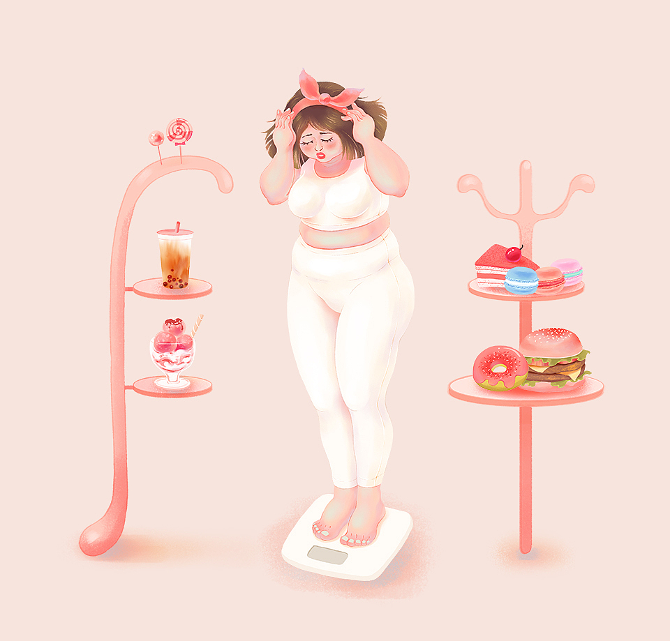 胖女孩与瘦女孩