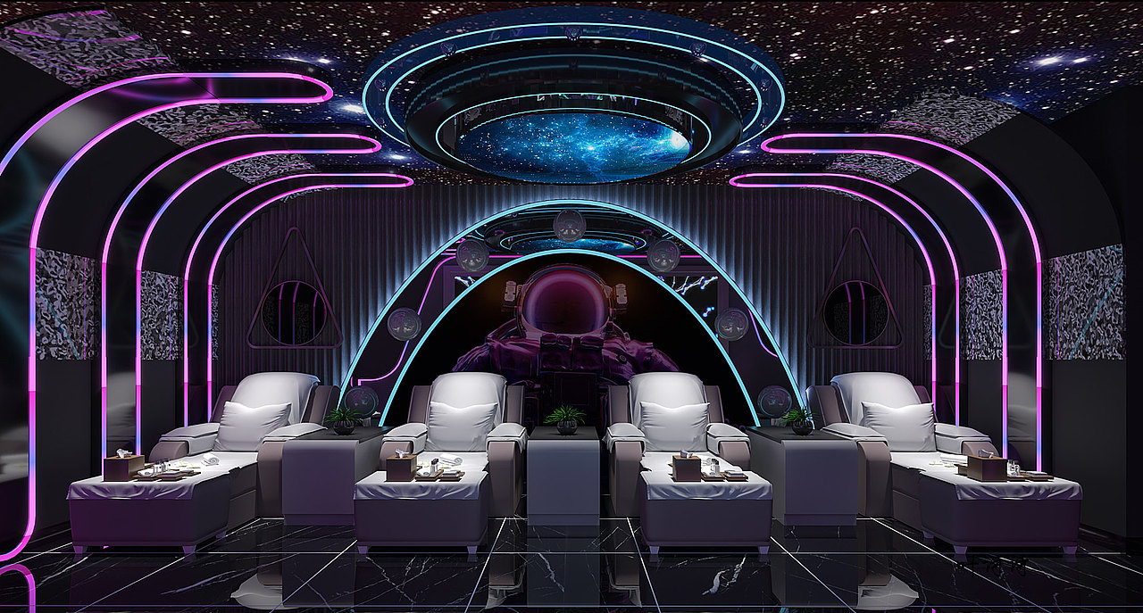 高档足浴k歌会所设计,享受美好时光!