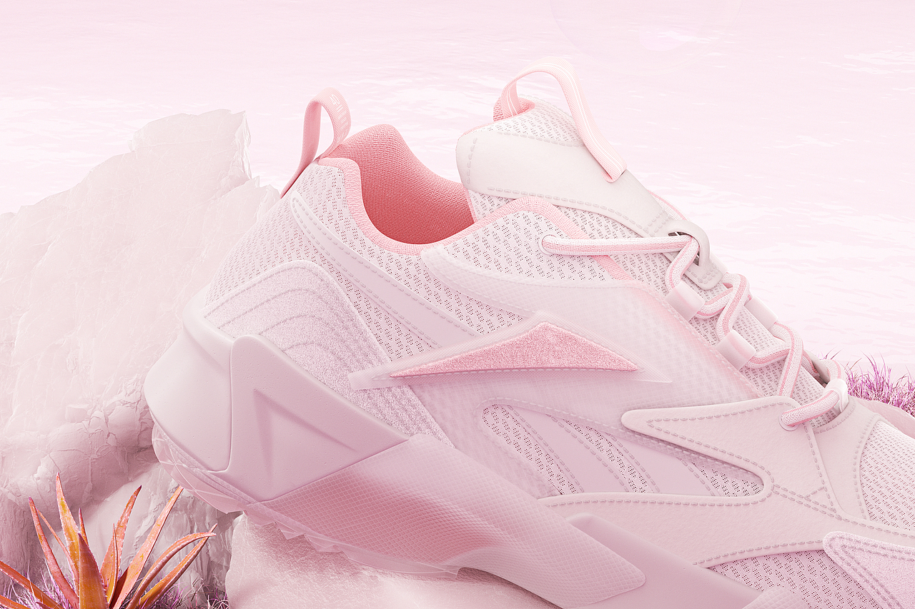 REEBOK SPORTS SHOES/锐步运动鞋产品渲染