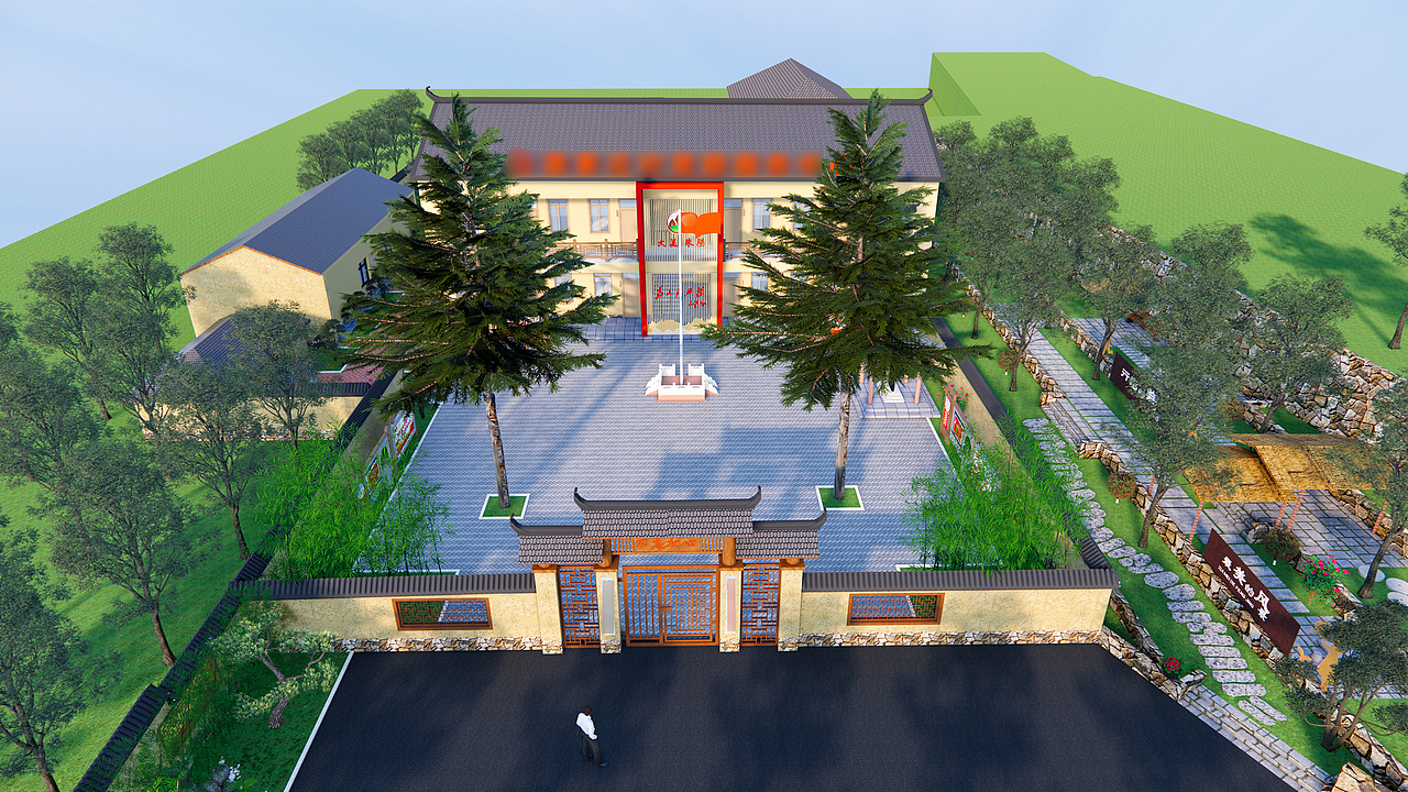 美丽乡村效果图（图ZMzIyMzMwMzI4） - 其他三维 - 站酷设计师指尖丨Design原创素材 - 站酷ZCOOL