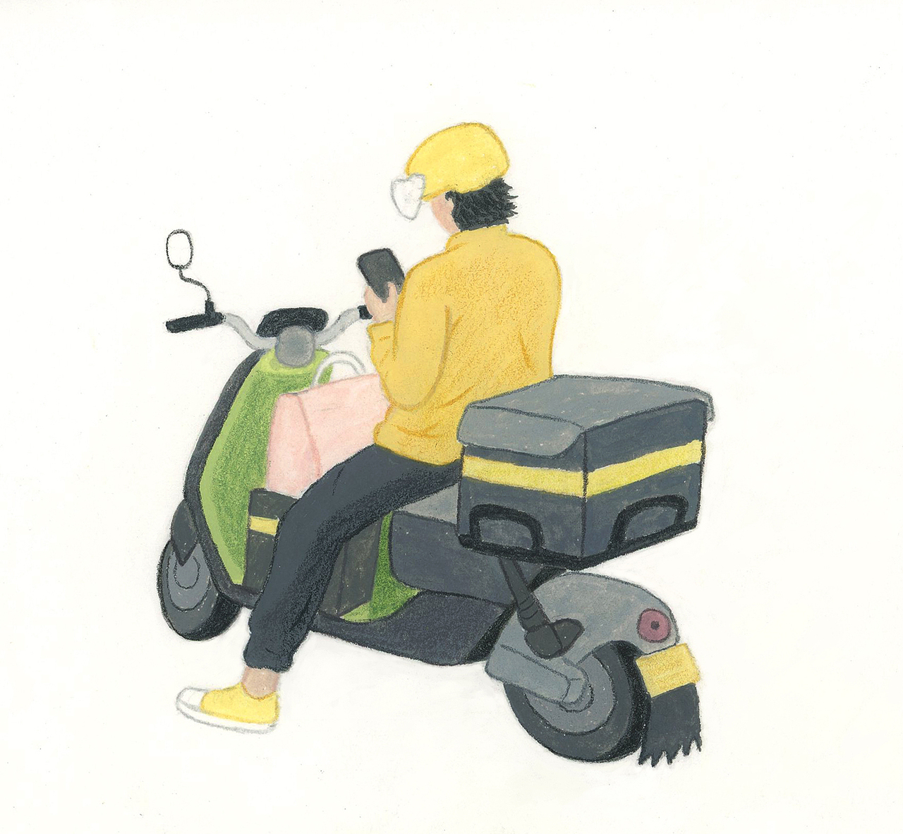 用手绘记录下我观察到的人们