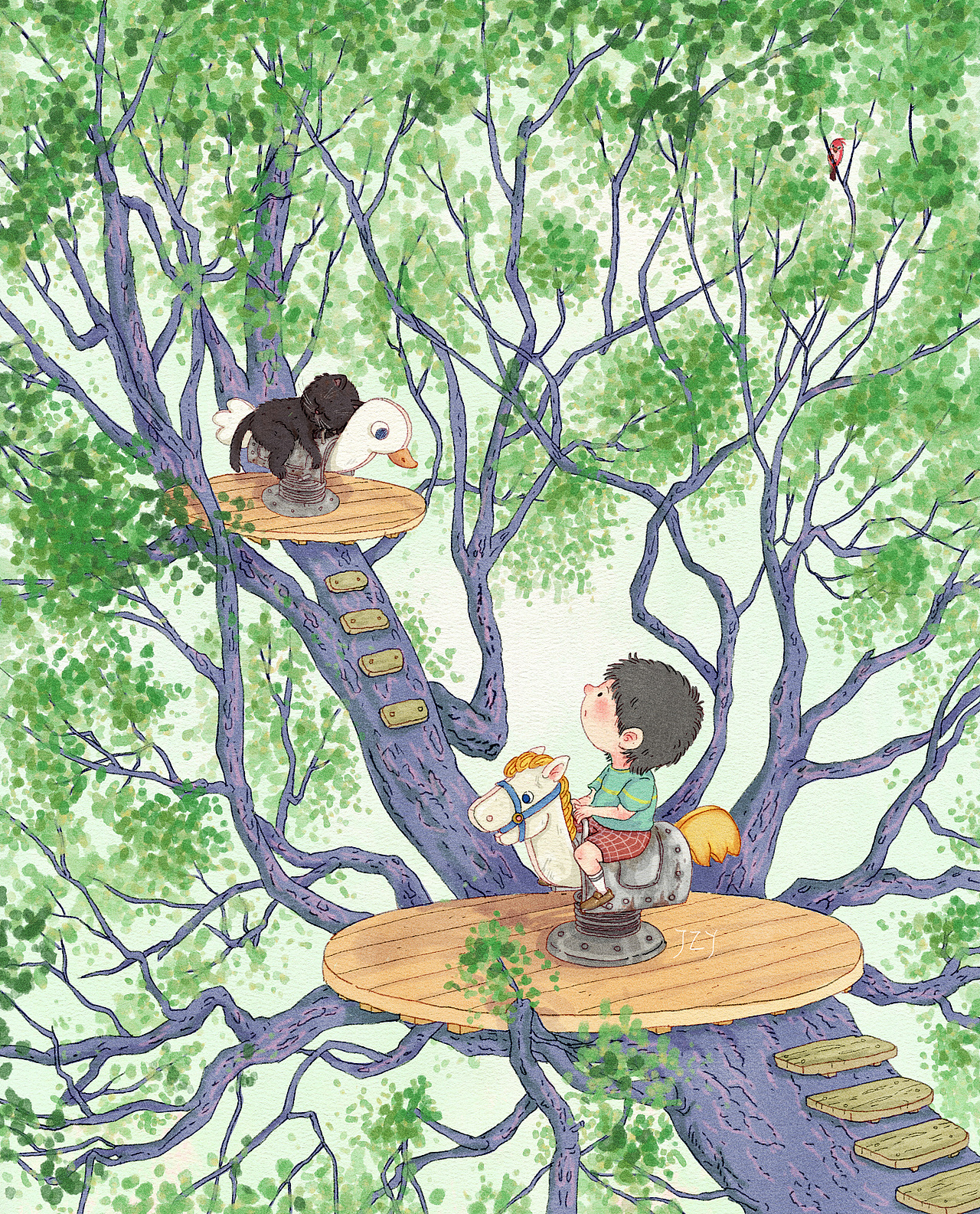 猫邻居（图ZMzUxMjczNzQw） - 儿童插画 - 站酷设计师JZY09原创素材 - 站酷ZCOOL