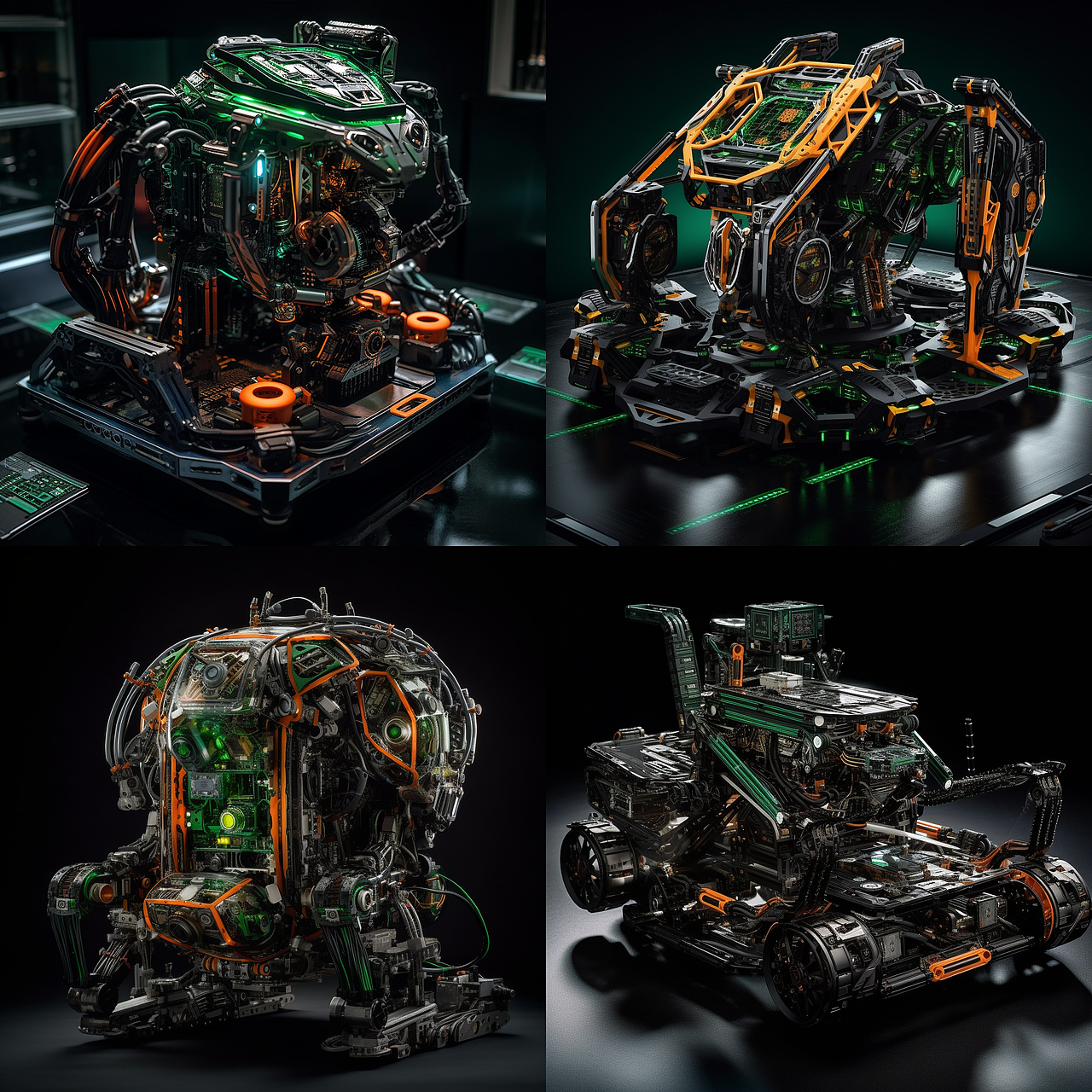 AI · 赛博朋克世界主题矩阵