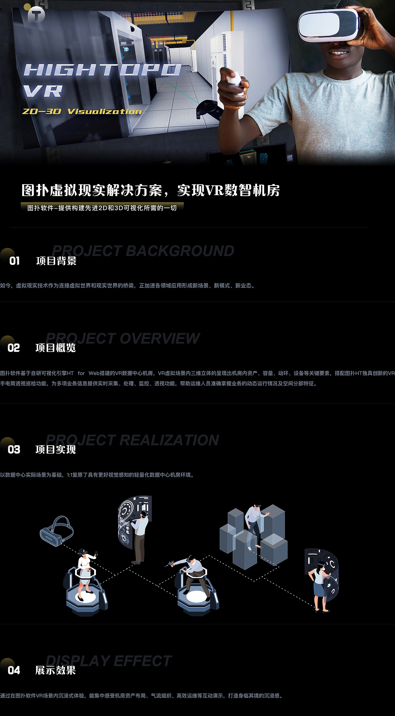 虚拟现实 VR 三维可视化,数字孪生智慧机房