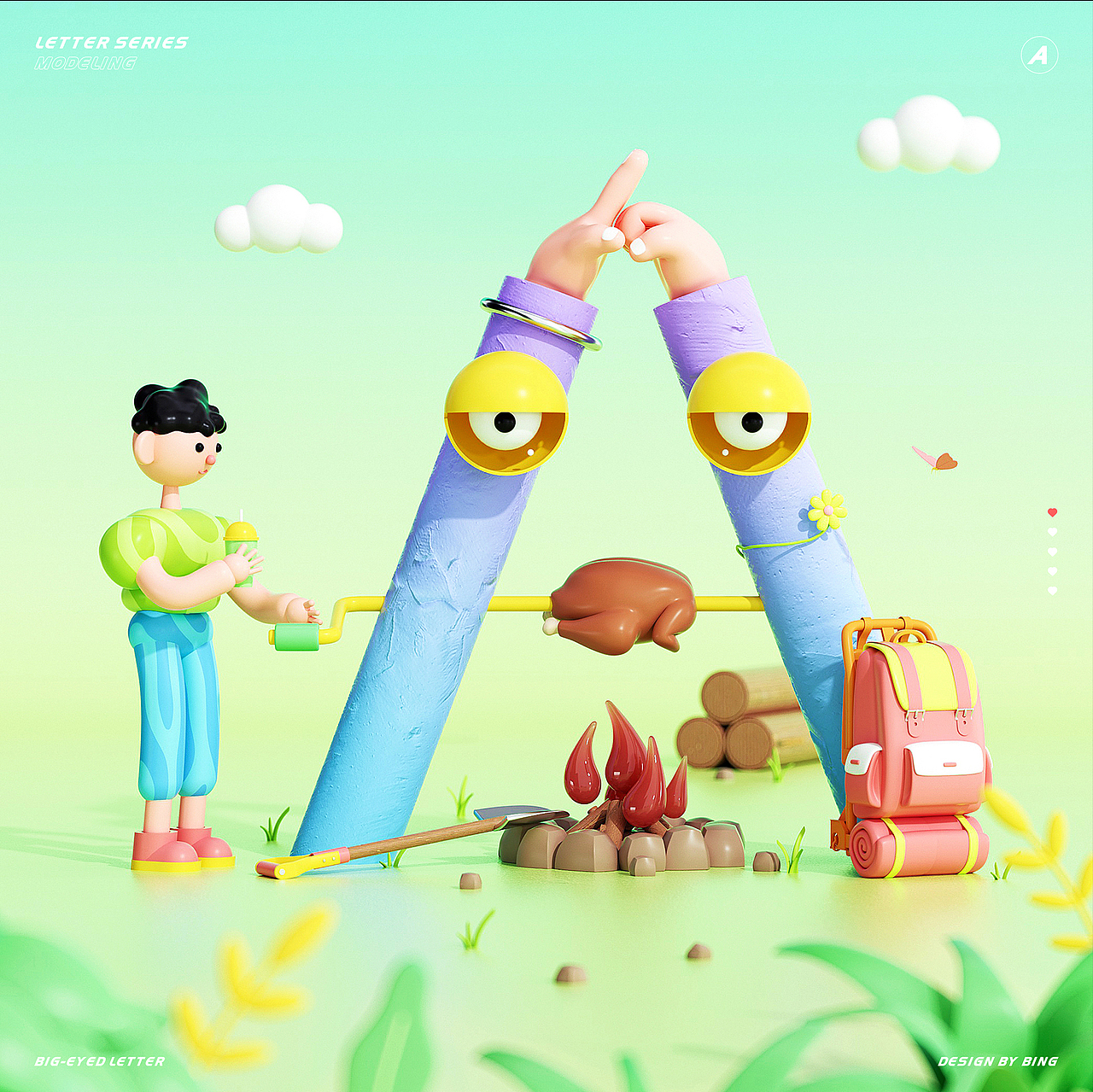 C4D字母系列-26 Letter Series（图ZMzA4NTI1MTY0） - 场景 - 站酷设计师BINGc原创素材 - 站酷ZCOOL