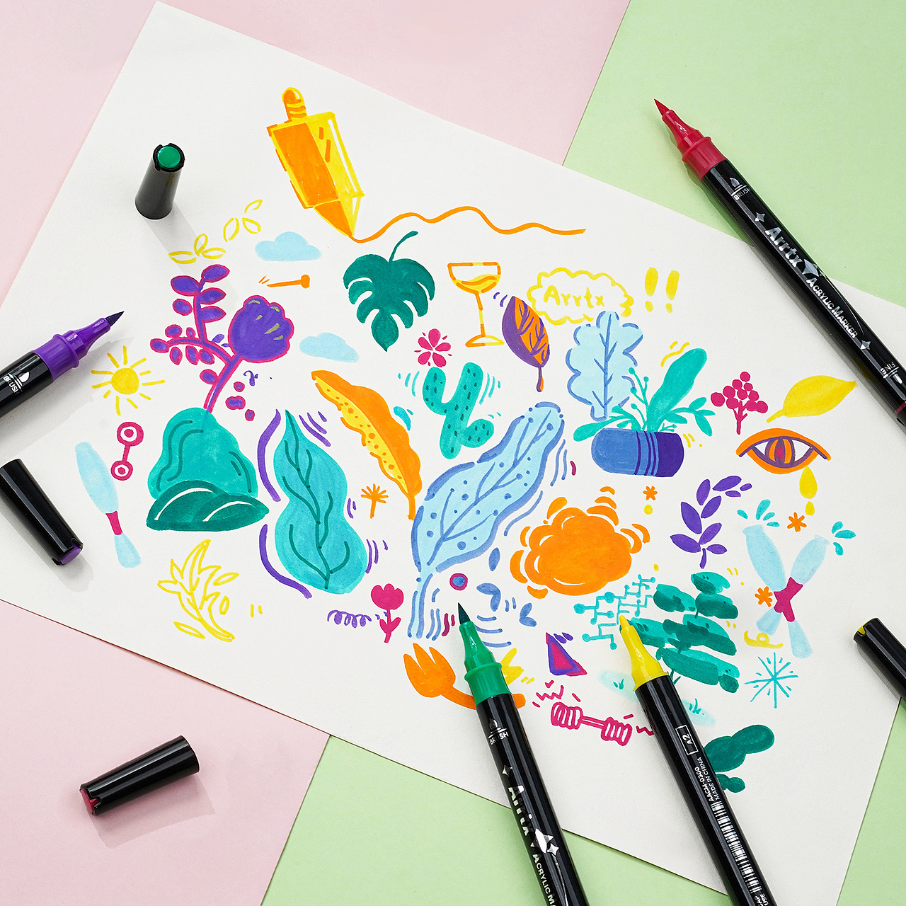 跨境电商-双头丙烯马克笔亚马逊套图（图ZMzIyMzQ2Mzgw） - 产品摄影 - 站酷设计师YipGaJam原创素材 - 站酷ZCOOL