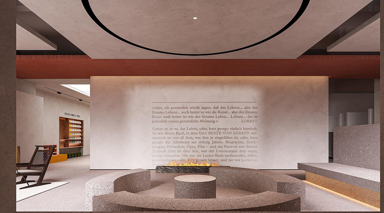 DEFIN DESIGN | 艺术漆展厅（图ZMzU2NjcxMzM2） - 商业空间设计 - 站酷设计师DEFINDESIGN常涛原创素材 - 站酷ZCOOL