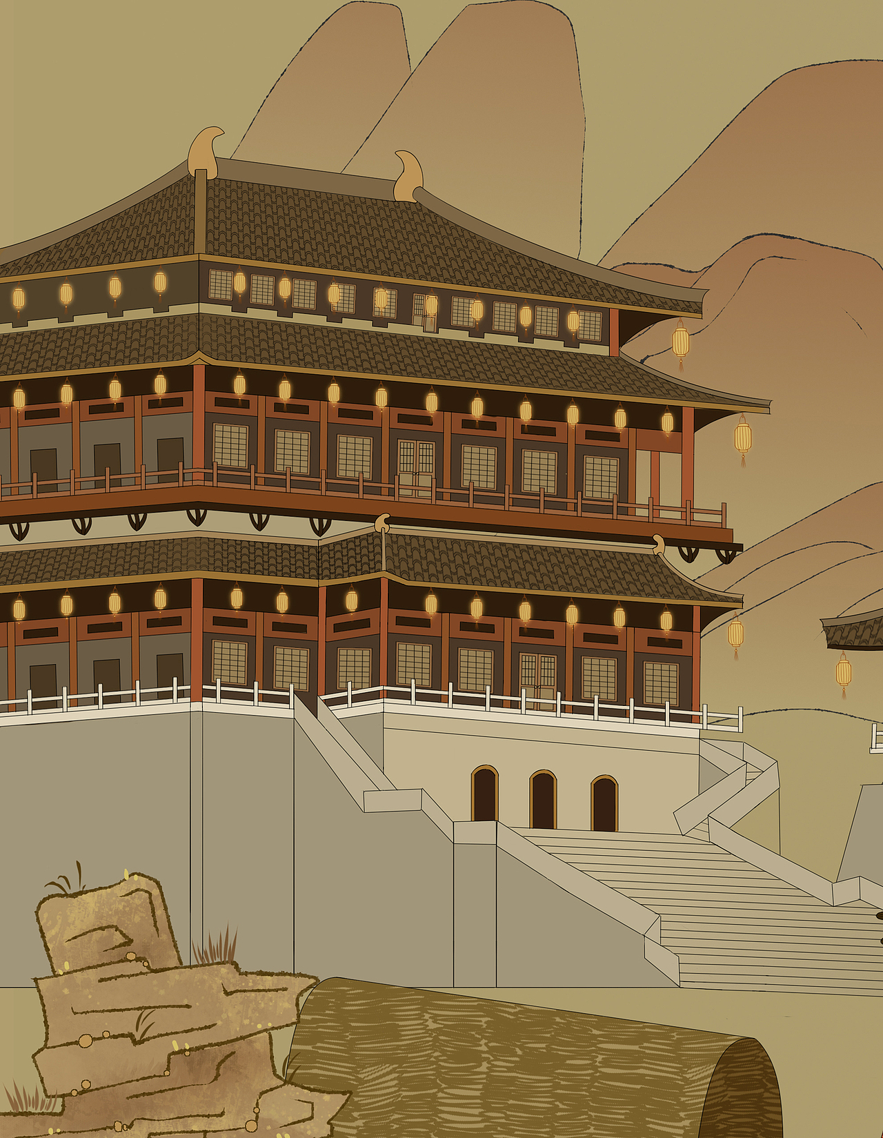 古法红糖插画（图ZMzAwOTc2MzAw） - 商业插画 - 站酷设计师玩生原创素材 - 站酷ZCOOL