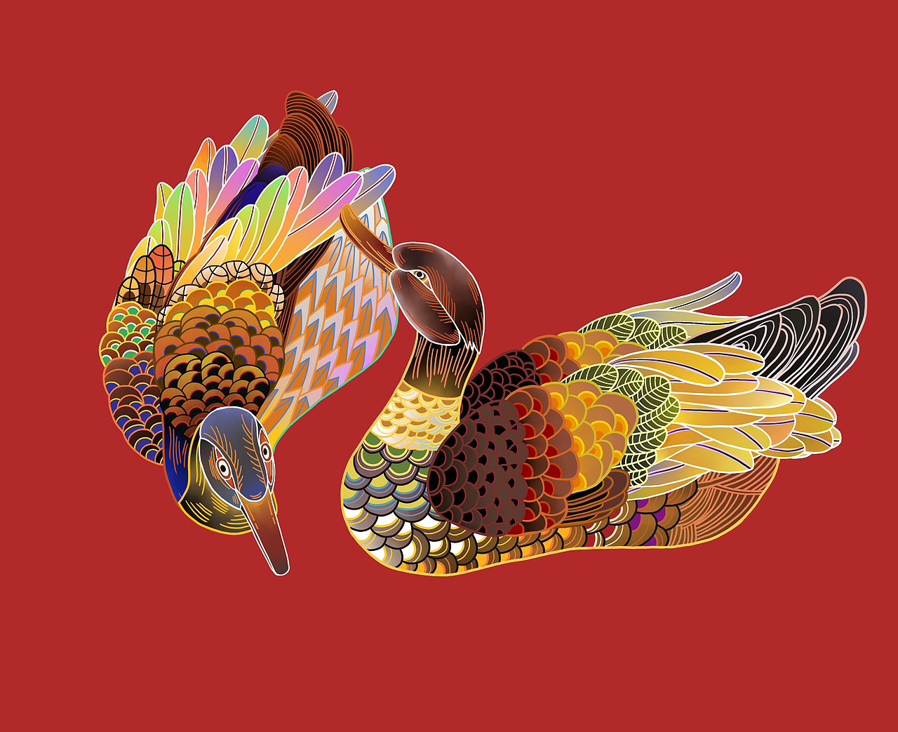 视觉动画创作 《芦鹜》 LUWU（图ZMzY0NDIxNTU2） - 艺术插画 - 站酷设计师孫翧原创素材 - 站酷ZCOOL