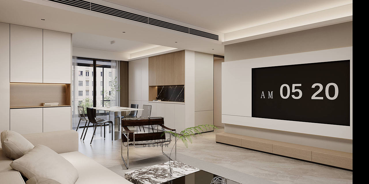 现代极简,朴素的空间设计,也让生活简约温馨舒适