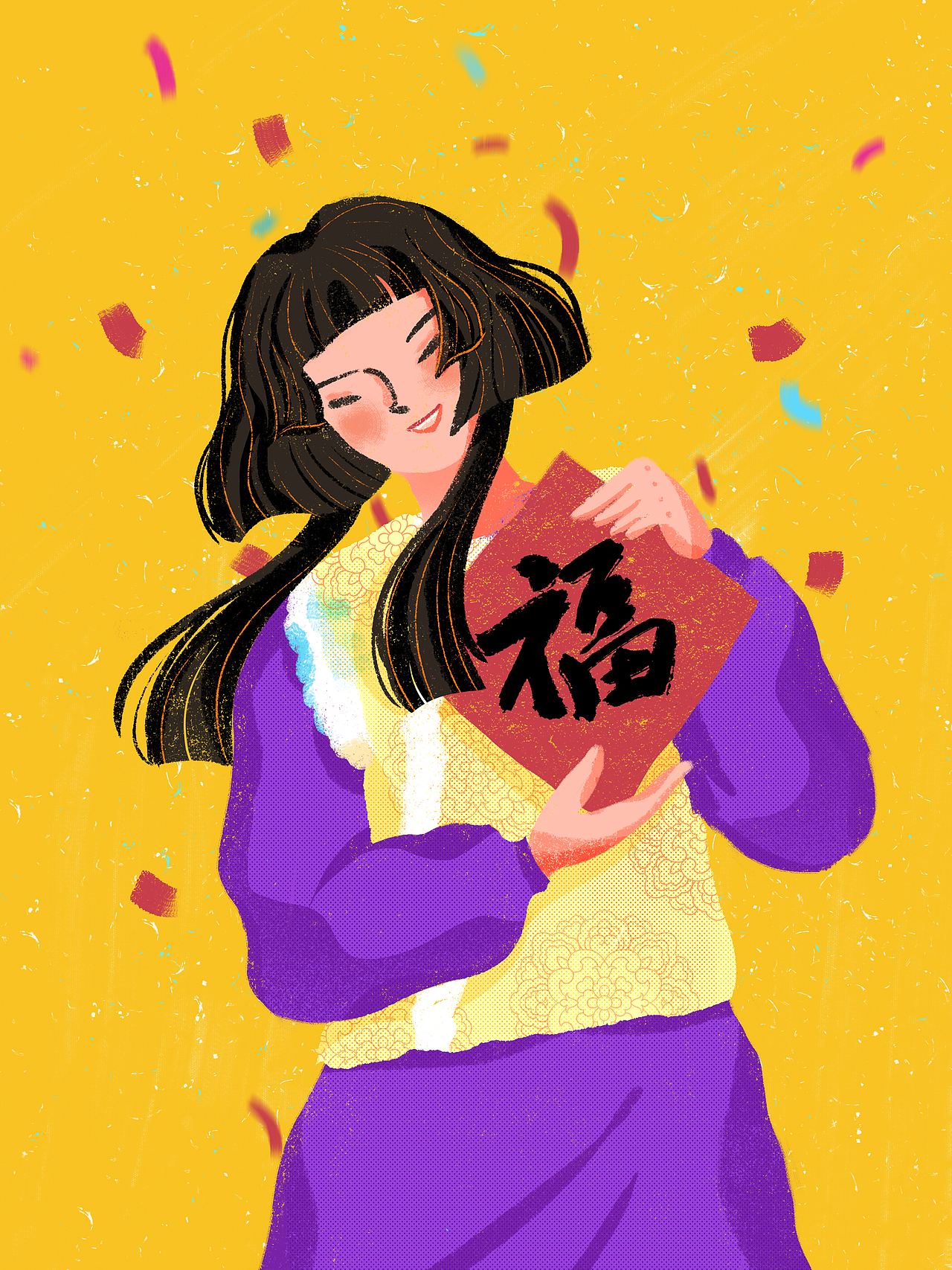 新年随画（图ZMzI0NTA1NTQ4） - 创作习作 - 站酷设计师爱谷穗的猫原创素材 - 站酷ZCOOL