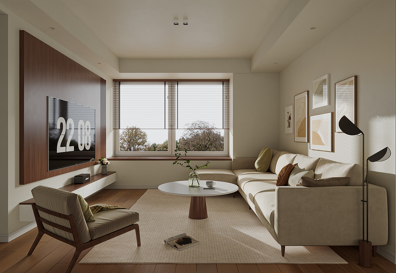 现代原木风客餐厅