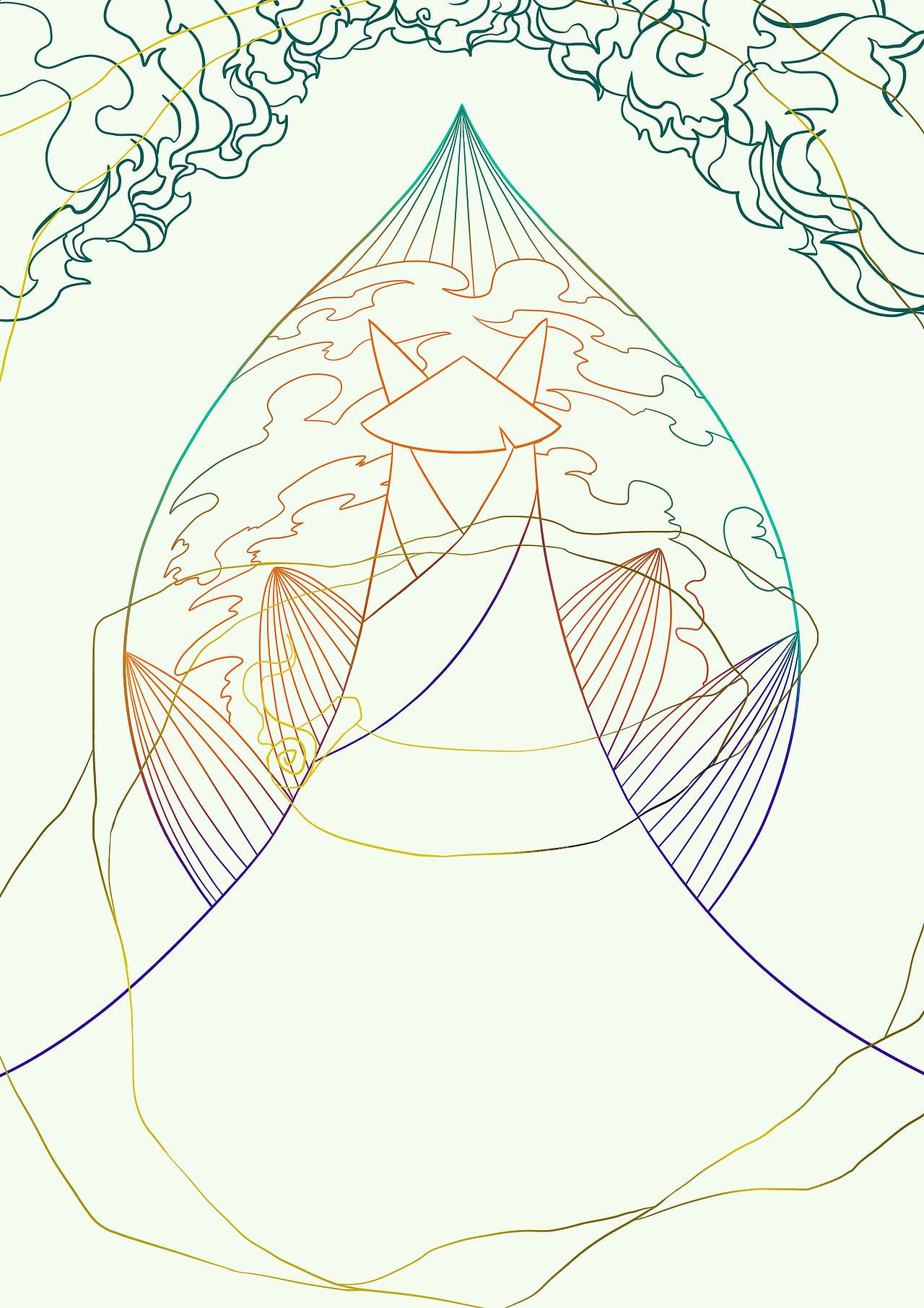 《阅微草堂笔记》主题插画草稿