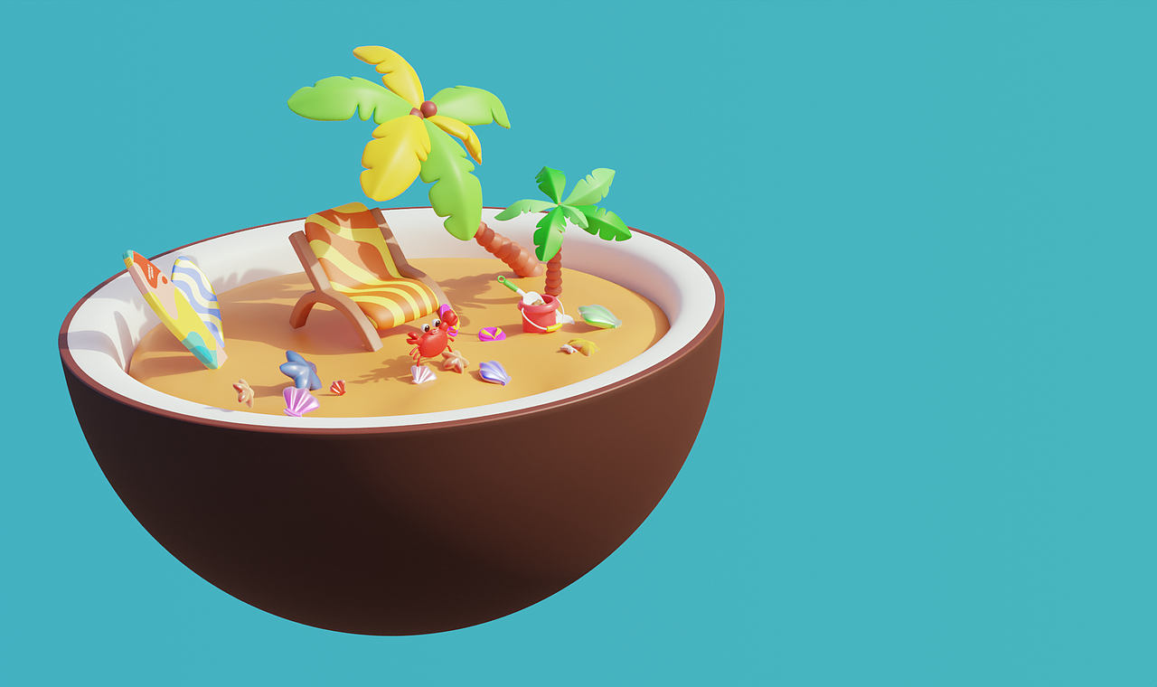 Blender春日创作打卡挑战（图ZMzMyNDU0MzI4） - 其他三维 - 站酷设计师矫情设计狮原创素材 - 站酷ZCOOL