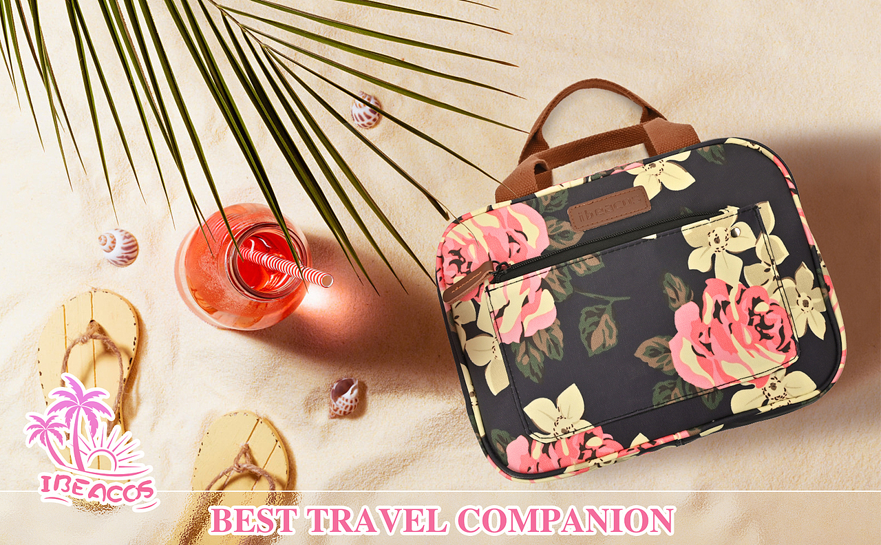 牡丹花旅行洗漱包