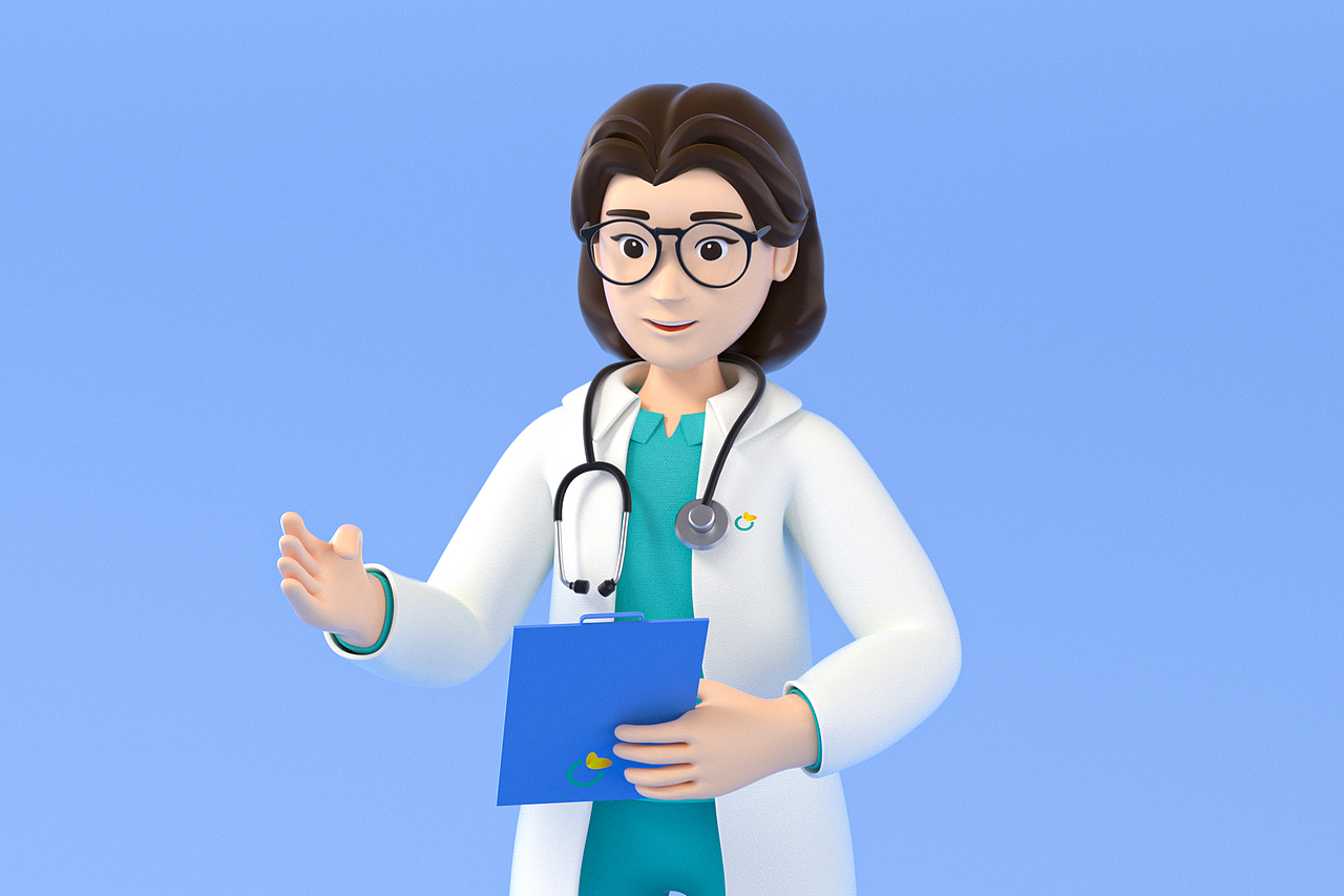 app女医生设计建模渲染（图ZMzExMzQzMTQw） - 人物/生物 - 站酷设计师无敌驱蚊水原创素材 - 站酷ZCOOL