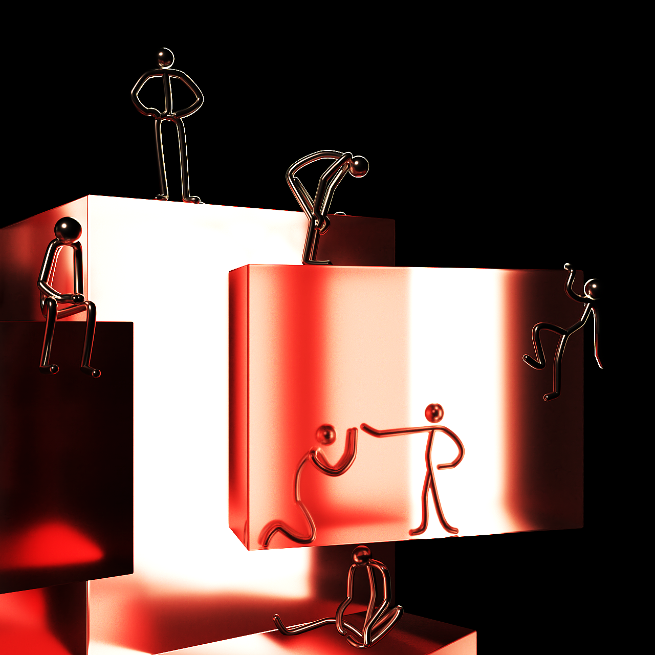 C4D【盒子里的人】（图ZMzMxMDM1NjY0） - 场景 - 站酷设计师炼金术师小玉米原创素材 - 站酷ZCOOL