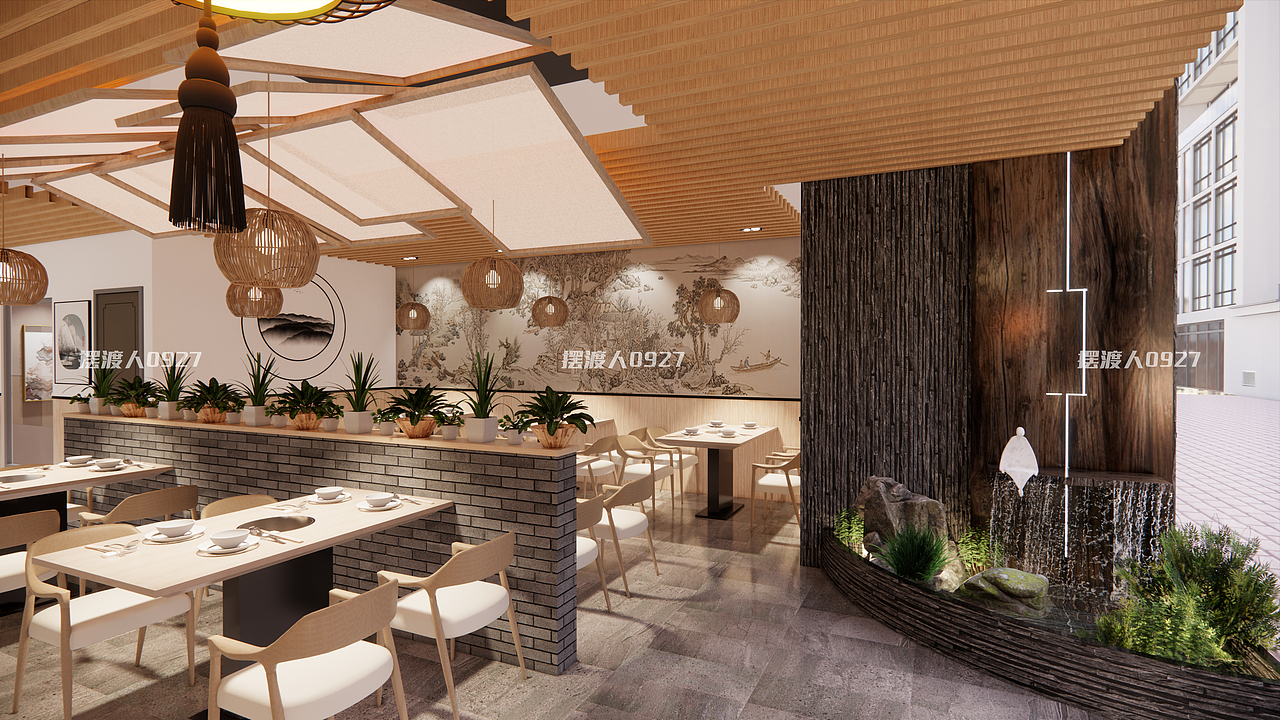 成都“渔港汇”河鲜餐厅设计
