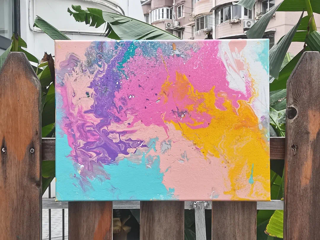 艺术美学|公益课堂·炫彩/细胞流体画